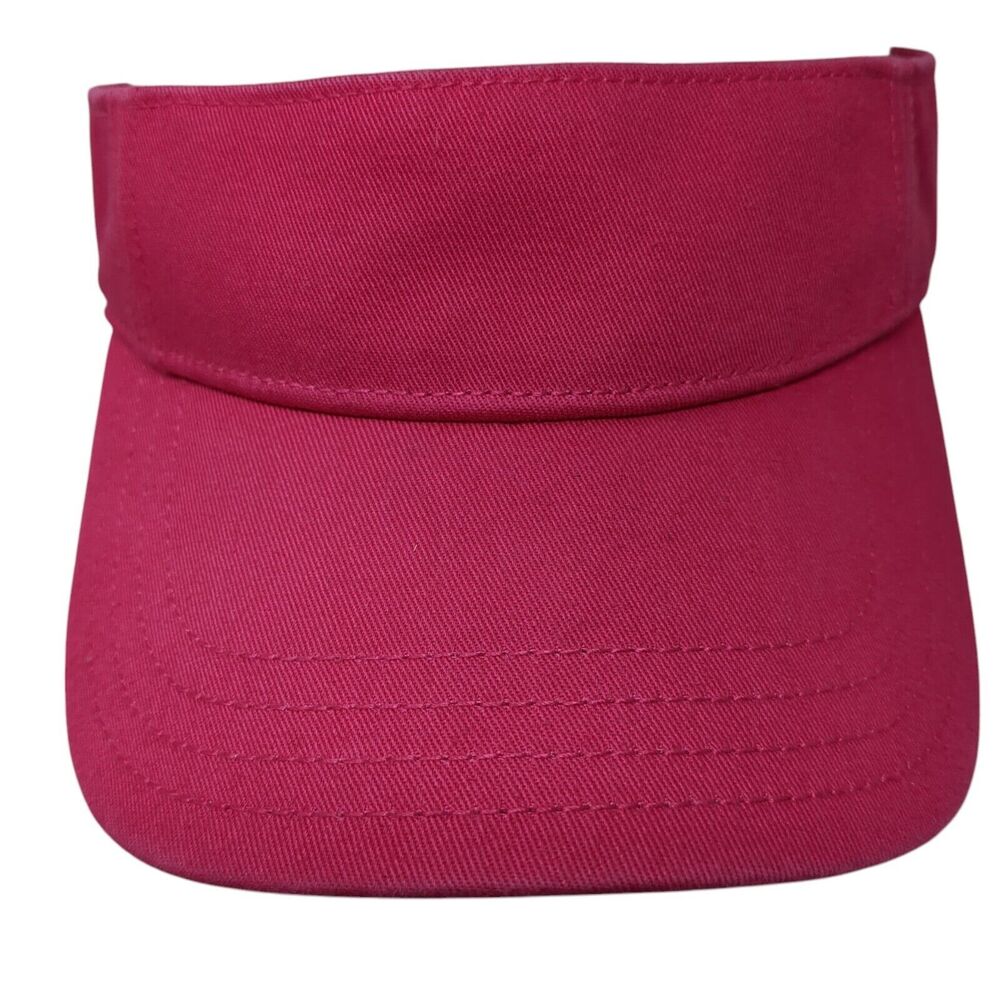 Tropical Trends Dpc Strapback Sun Visor Hat Pink One Size Adjustable